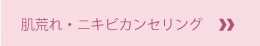 肌荒れ・ニキビカンセリング
